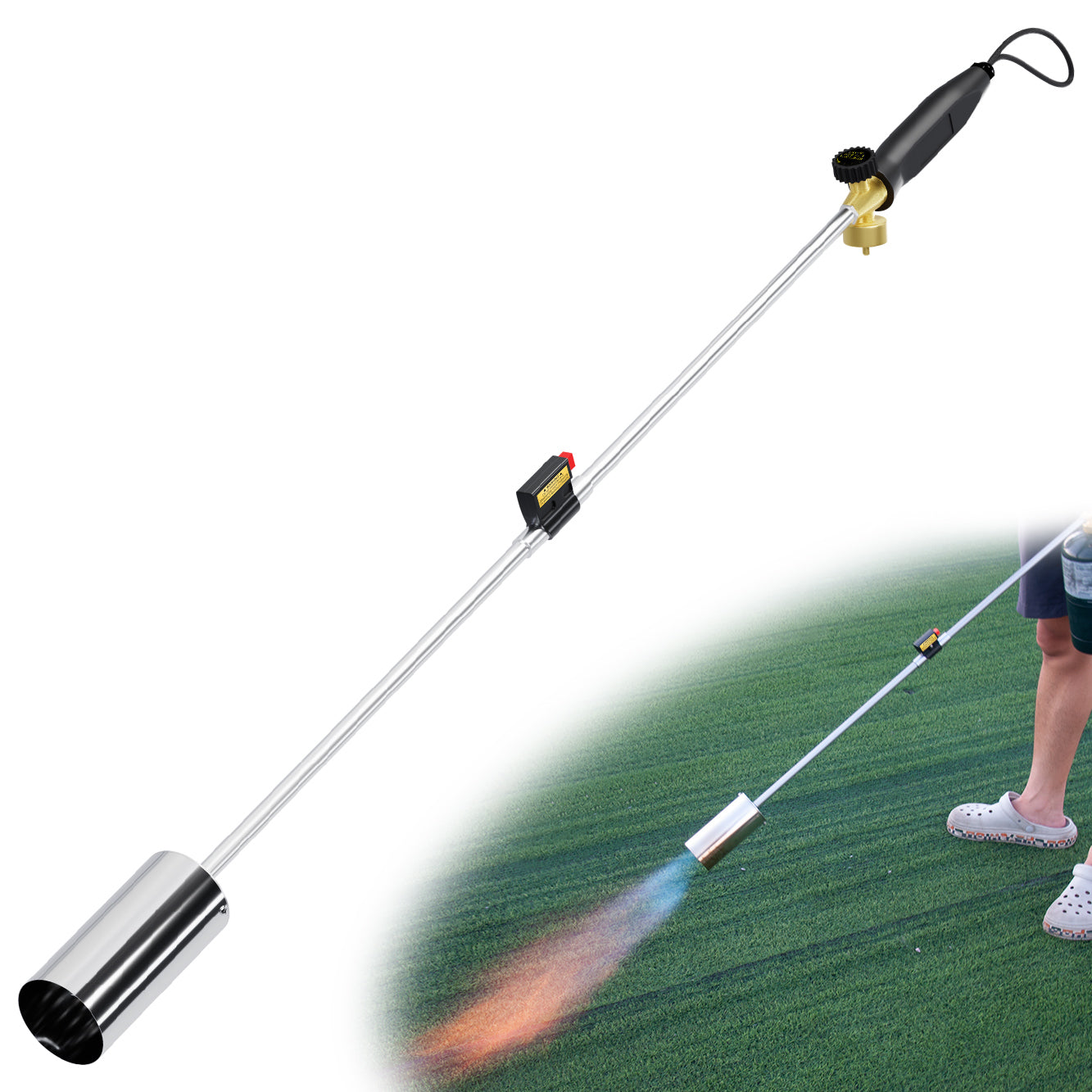 Tausom Heavy-Duty Propane Weed Burner | High-Heat Outdoor Torch for Weeding & Ice Melting