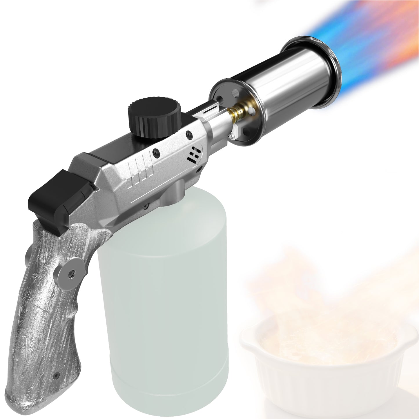 Tausom Camo Culinary Torch | One-Touch Ignition Cooking Blow Torch for BBQ & Kitchen
