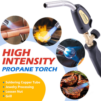 Tausom MAPP Gas Torch Kit with Igniter | High-Heat Torch for Soldering & Brazing