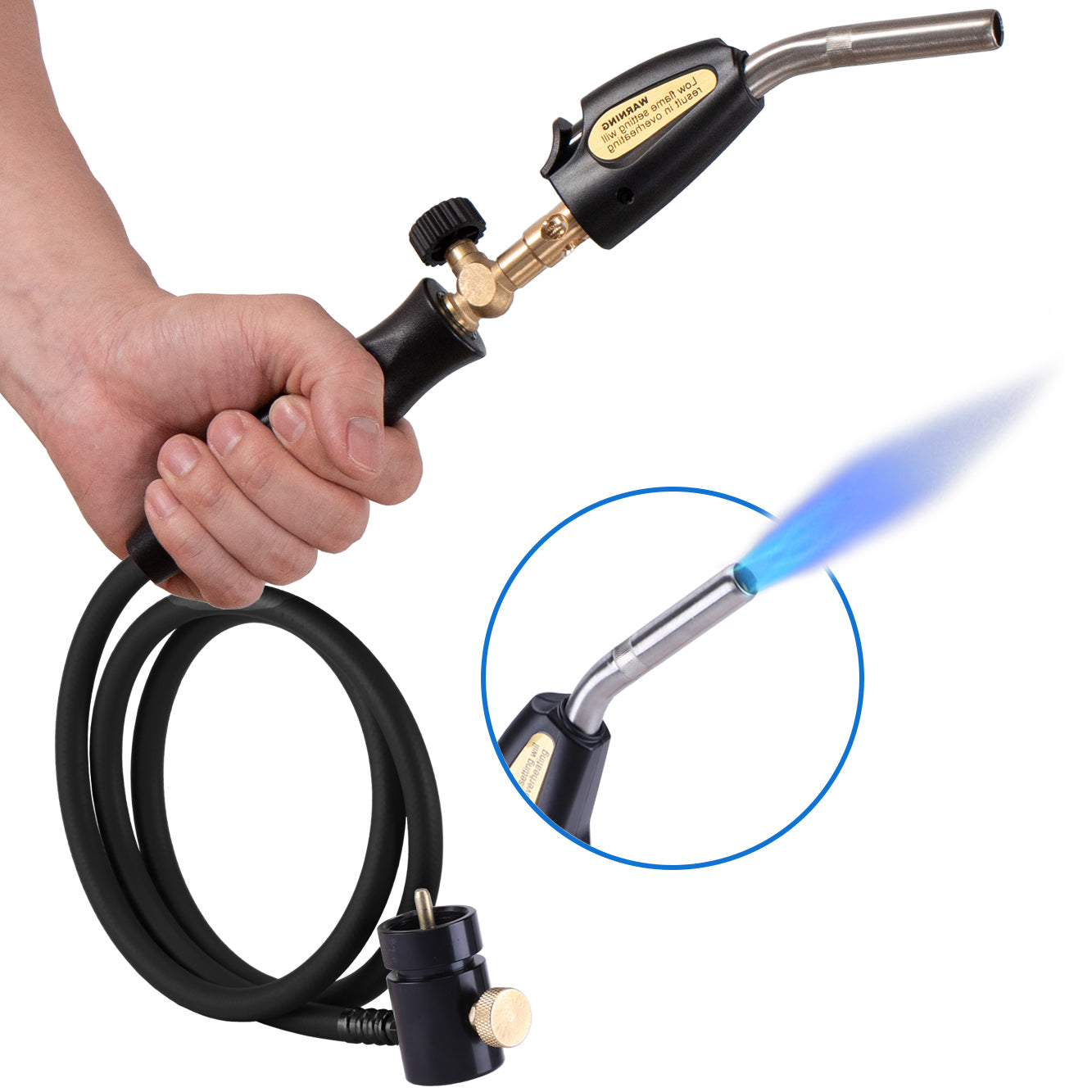 Tausom MAPP Gas Torch Kit with Igniter | High-Heat Torch for Soldering & Brazing