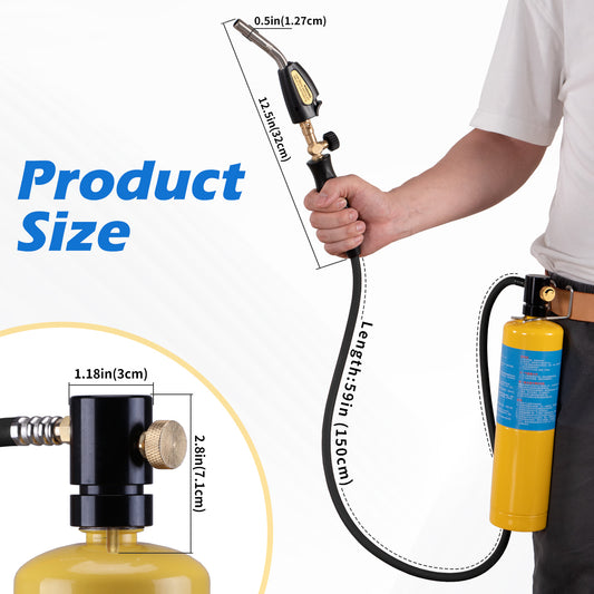 Tausom MAPP Gas Torch Kit with Igniter | High-Heat Torch for Soldering & Brazing