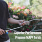 Tausom High-Output Weed Torch with 36" Removable Arm | Propane Weed Burner