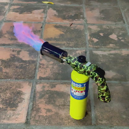 Tausom Powerful Cooking Torch Head | Adjustable High-Heat Blow Torch for BBQ & Campfire
